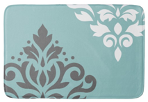 Scroll Damask Art I Bathmat